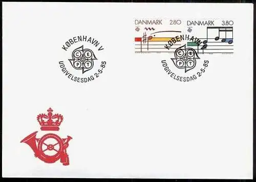 DÄNEMARK 1985 Mi-Nr. 835/36 FDC