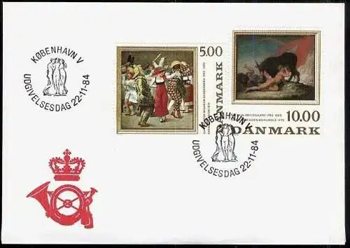 DÄNEMARK 1984 Mi-Nr. 819/20 FDC