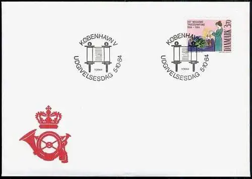 DÄNEMARK 1984 Mi-Nr. 818 FDC