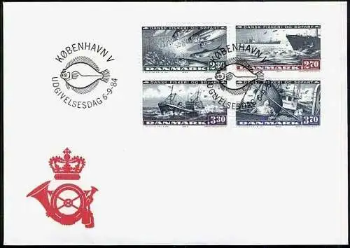 DÄNEMARK 1984 Mi-Nr. 812/15 FDC