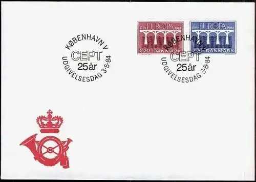 DÄNEMARK 1984 Mi-Nr. 806/07 FDC