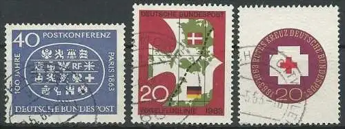 DEUTSCHLAND 1962 Mi-Nr. 398 399 400 o used