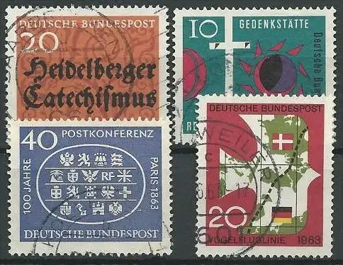 DEUTSCHLAND 1962 Mi-Nr. 396 397 398 399 o used