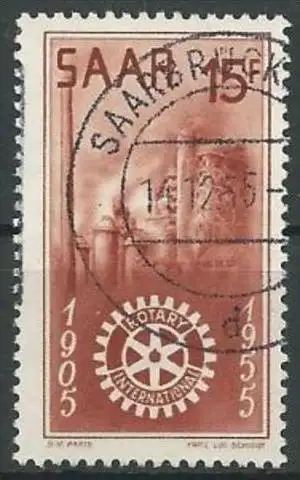 SAAR 1955 MI-Nr. 358 o used