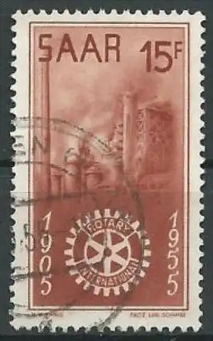 SAAR 1955 MI-Nr. 358 o used