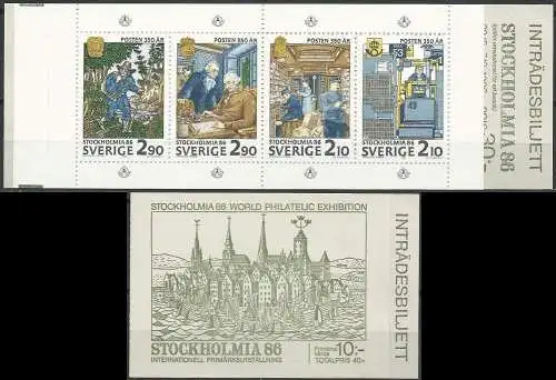 SCHWEDEN 1986 Mi-Nr. MH 116 Markenheft - booklet ** MNH