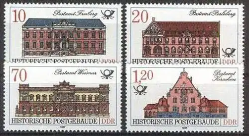 DDR 1987 Mi-Nr. 3067/70 ** MNH