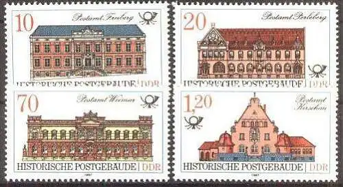 DDR 1987 Mi-Nr. 3067/70 ** MNH