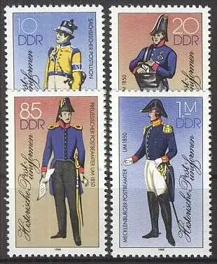 DDR 1986 Mi-Nr. 2997/00 II ** MNH