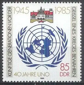 DDR 1985 Mi-Nr. 2982 ** MNH