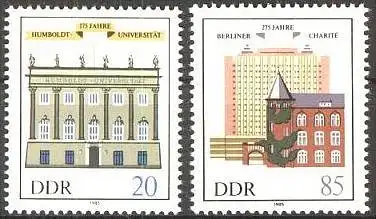 DDR 1985 Mi-Nr. 2980/81 ** MNH