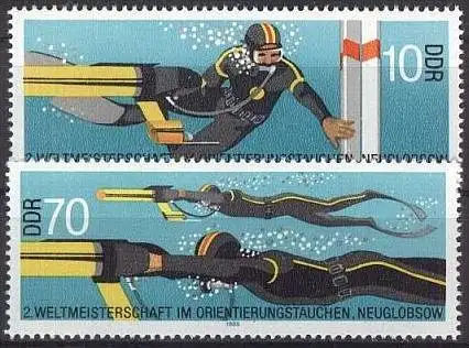 DDR 1985 Mi-Nr. 2961/62 ** MNH