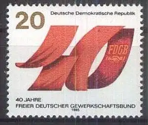 DDR 1985 Mi-Nr. 2951 ** MNH