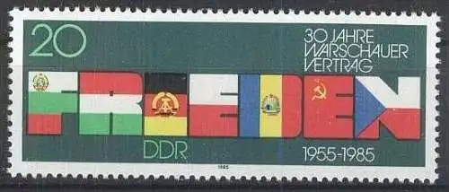 DDR 1985 Mi-Nr. 2946 ** MNH