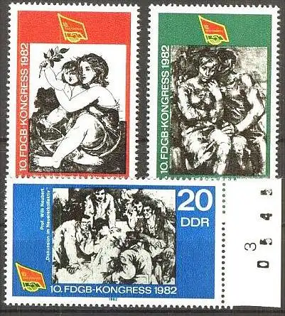 DDR 1982 Mi-Nr. 2699/01 ** MNH