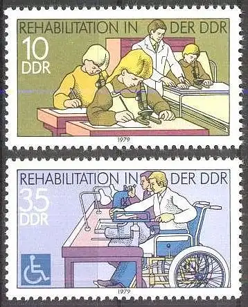 DDR 1979 Mi-Nr. 2431/32 ** MNH