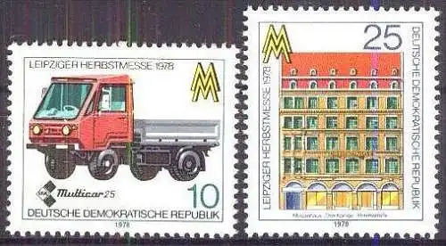 DDR 1978 Mi-Nr. 2353/54 ** MNH