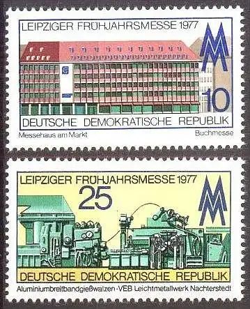 DDR 1977 Mi-Nr. 2208/09 ** MNH