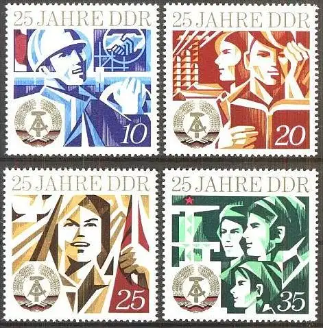 DDR 1974 Mi-Nr. 1949/52 ** MNH