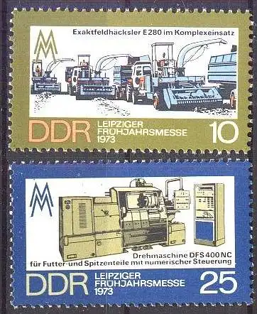 DDR 1973 Mi-Nr. 1832/33 ** MNH