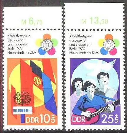 DDR 1973 Mi-Nr. 1829/30 ** MNH
