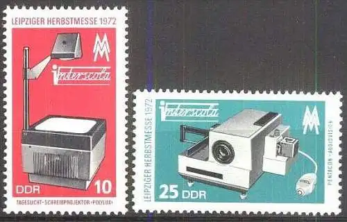 DDR 1972 Mi-Nr. 1782/83 ** MNH