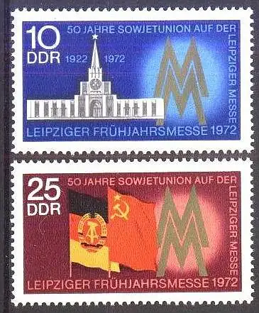 DDR 1972 Mi-Nr. 1743/44 ** MNH