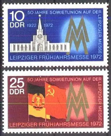 DDR 1972 Mi-Nr. 1743/44 ** MNH