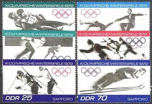 DDR 1971 Mi-Nr. 1725/30 ** MNH