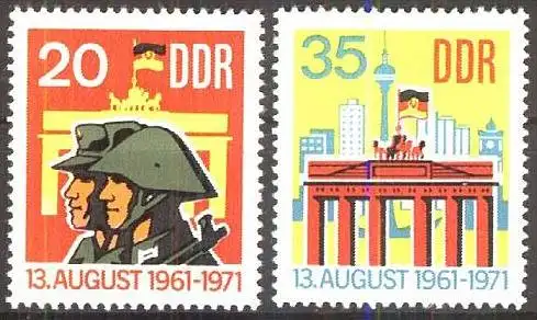 DDR 1971 Mi-Nr. 1691/92 ** MNH