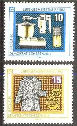 DDR 1967 Mi-Nr. 1306/07 ** MNH