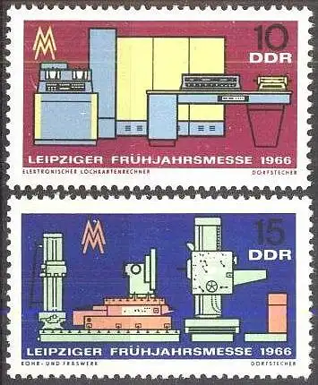 DDR 1966 Mi-Nr. 1159/60 ** MNH