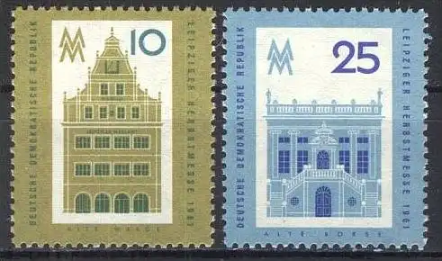 DDR 1961 Mi-Nr. 843/44 ** MNH