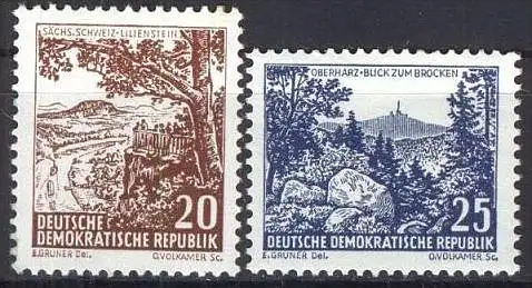 DDR 1961 Mi-Nr. 815/16 ** MNH