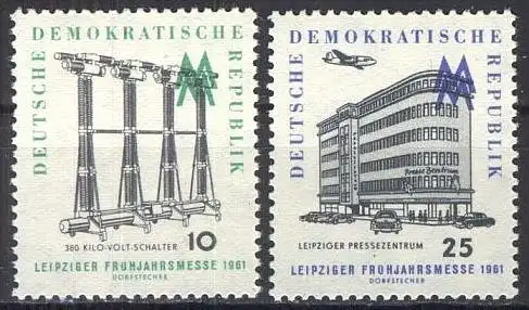 DDR 1961 Mi-Nr. 813/14 ** MNH