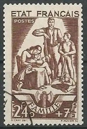 FRANKREICH 1943 Mi-Nr. 591 o used