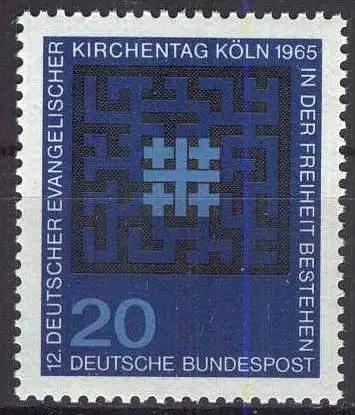 DEUTSCHLAND 1965 Mi-Nr. 480 ** MNH