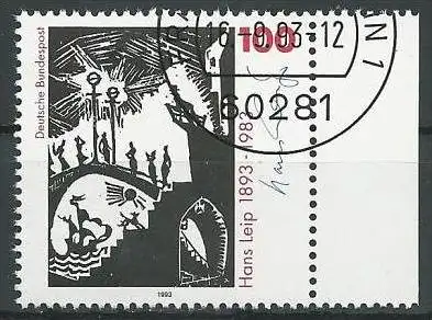 DEUTSCHLAND 1993 Mi-Nr. 1694 o used - aus Abo