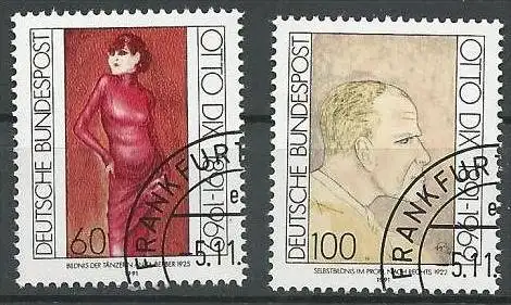 DEUTSCHLAND 1991 Mi-Nr. 1572/73 o used - aus Abo