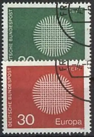 DEUTSCHLAND 1970 Mi-Nr. 620/21 o used - aus Abo
