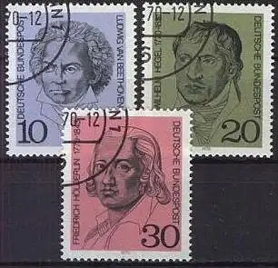 DEUTSCHLAND 1970 Mi-Nr. 616/18 o used - aus Abo