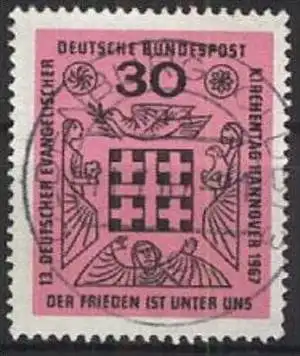 DEUTSCHLAND 1967 Mi-Nr. 536 o used