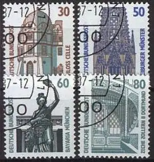 DEUTSCHLAND 1987 Mi-Nr. 1339/42 A o used - aus Abo