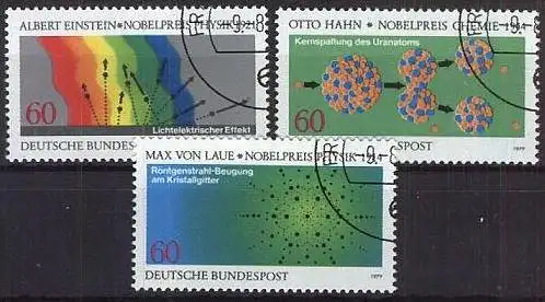 DEUTSCHLAND 1979 Mi-Nr. 1019/21 o used - aus Abo