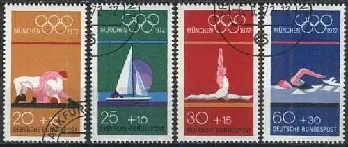 DEUTSCHLAND 1972 Mi-Nr. 719/22 o used