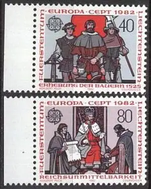 LIECHTENSTEIN 1982 Mi-Nr. 791/92 ** MNH