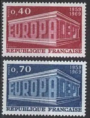 FRANKREICH 1969 Mi-Nr. 1665/66 ** MNH - CEPT