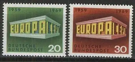 DEUTSCHLAND 1969 Mi-Nr. 583/84 ** MNH - CEPT