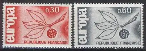 FRANKREICH 1965 Mi-Nr. 1521/22 ** MNH - CEPT