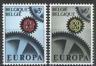 BELGIEN 1967 Mi-Nr. 1472/73 ** MNH - CEPT